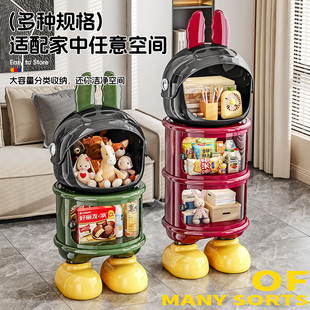 小推车置物架厨房落地多层卧室零食移动可折叠儿童玩具收纳书本架