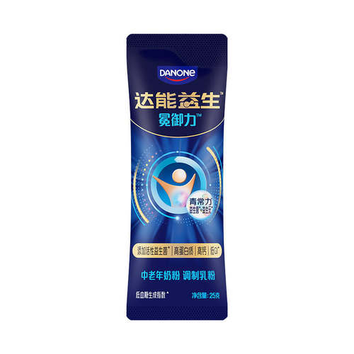 达能益生中老年奶粉25g 1条装益生菌低GI青常力益生组合