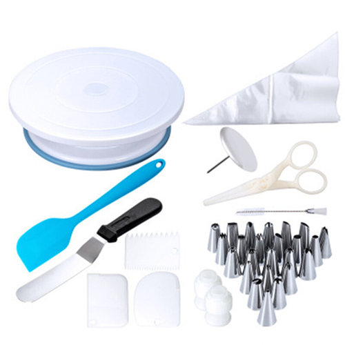 极速DIY Cake Turntable Baking Silicone Mold Cake Plate Rotat