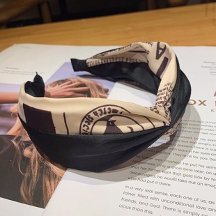 Korean hair ornaments Korean version cloth art contrast col