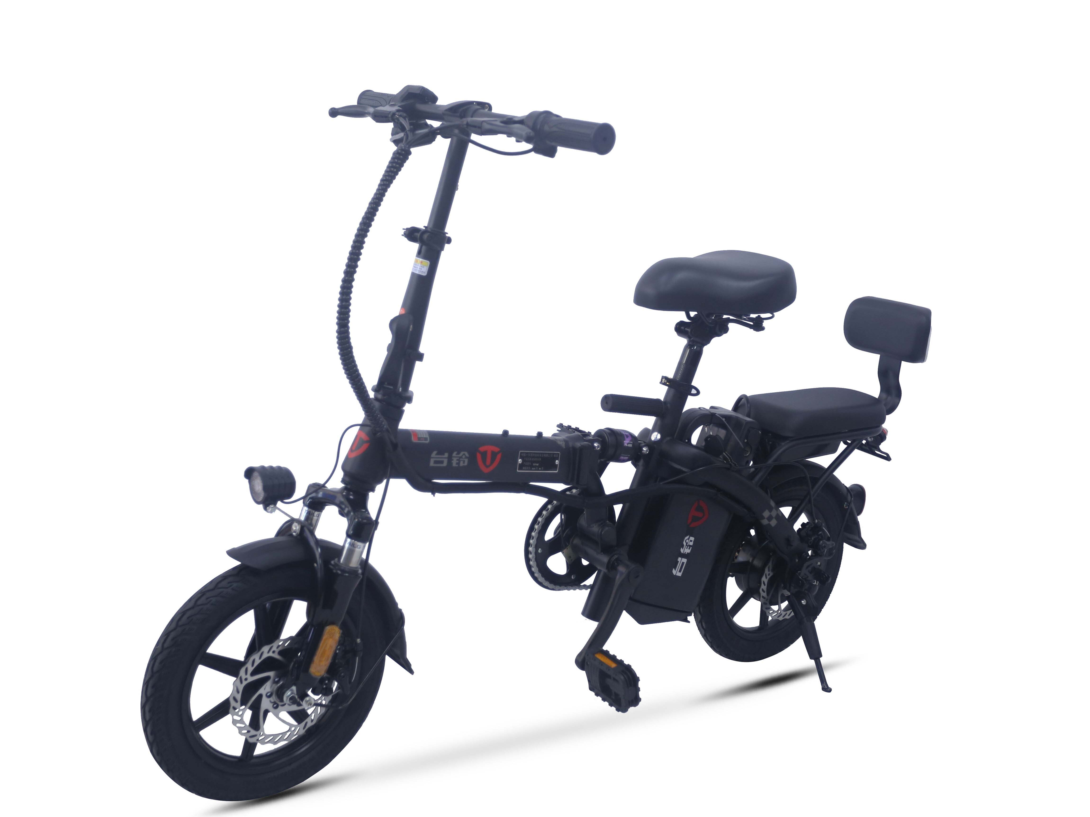 折叠车新国标电动自行车48v12a锂电池代驾车小型电动助力车