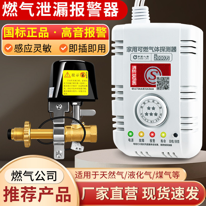 报警器自动断气厨房液化气煤气罐