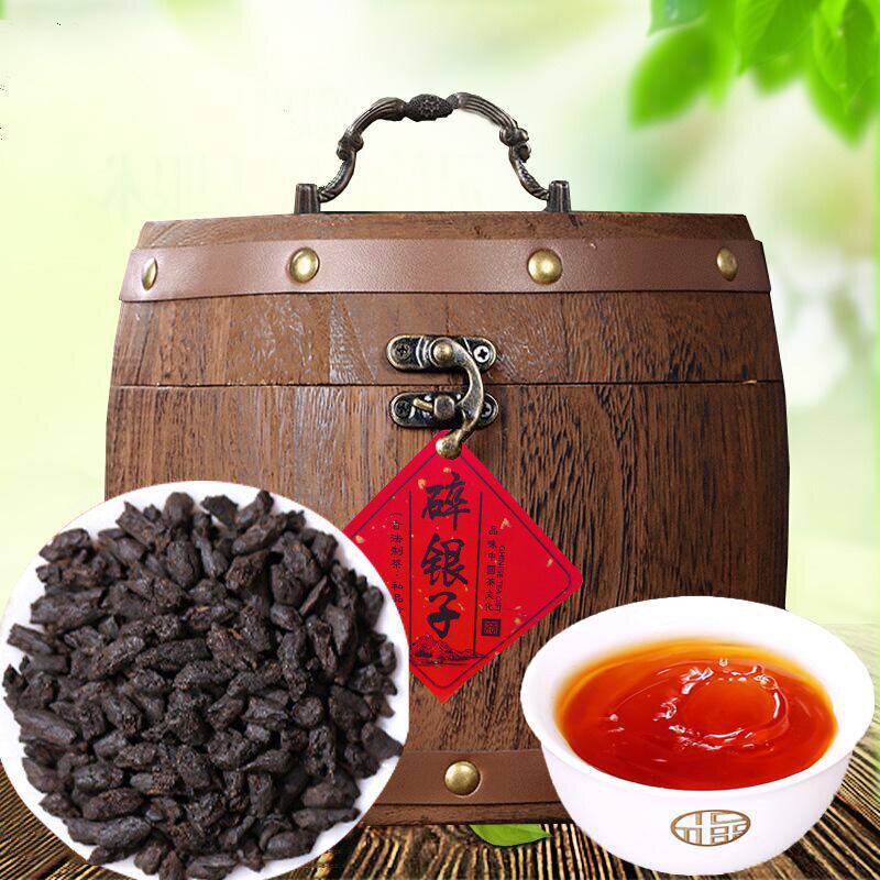 固根堂碎银子茶糯米香普洱生茶云南普洱茶木桶装500g礼盒节日送礼