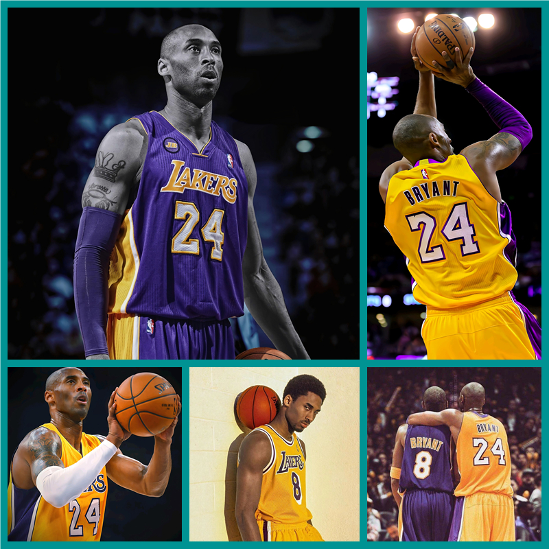 科比布莱恩特海报墙贴简约背胶房间珍藏版nba湖人队全明星可定制
