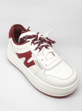 意尔康2025冬季新款女棉鞋系带休闲鞋平底舒适保暖鞋5871AD12470M