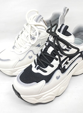 意尔康2024春季新款内增高网面老爹鞋运动休闲跑步鞋S182AD00460Y