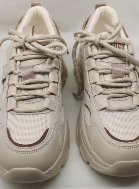 意尔康女鞋2025新款春季老爹鞋女厚底休闲运动鞋透气5182DD26910Y