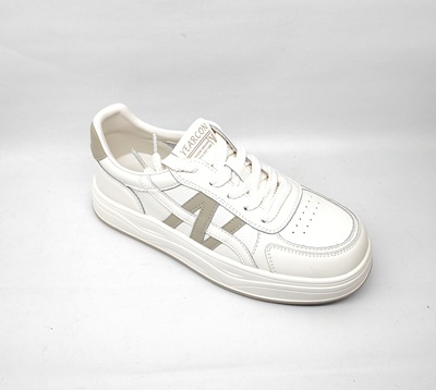 意尔康女鞋2026新款平底防滑休闲小白鞋时尚系带6171ZD48737Y