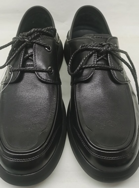 意尔康男鞋2025春秋商务休闲软牛皮软底系带舒适单鞋5111AR56882A
