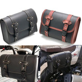 摩托车电动车改装 复古通用车头尾挂包复古侧边包边箱袋工具包防雨