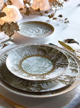 法国柏图BERNARDAUD凡尔赛系列高级奢品伴手礼家用进口瓷器餐盘子