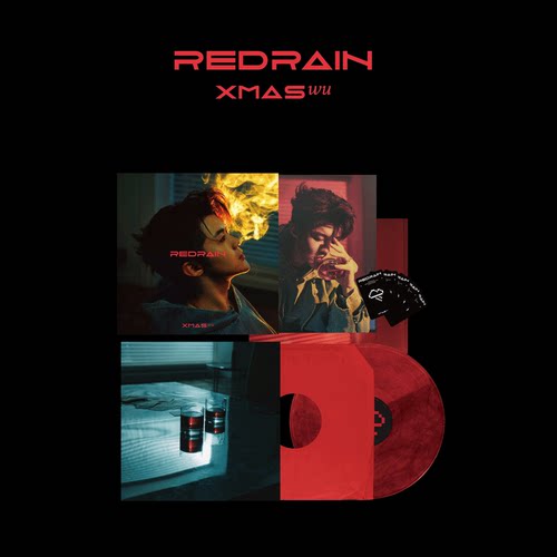 【官方现货】XMASwu吴骜全新实体专辑《红雨 Red Rain》红胶唱片
