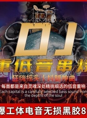 汽车载cd碟片正版dj中文超重低音无损高音质歌曲电音串烧黑胶光盘