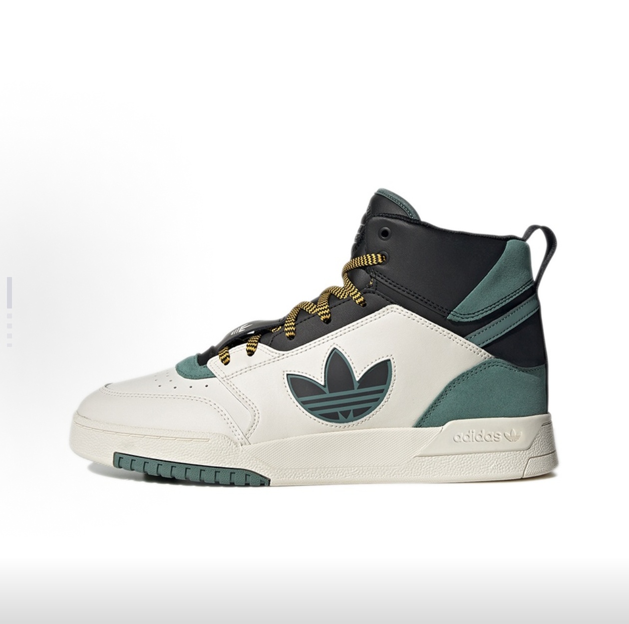 阿迪达斯adidas originals Drop Step中帮板鞋黑绿GW6189广东A仓