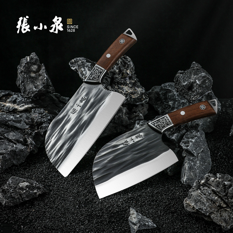 张小泉锻打菜刀祥云切片刀家用斩切两用砍骨厨房刀具锋利新疆包邮