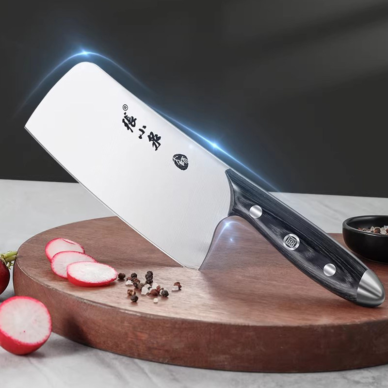 张小泉菜刀切片刀斩骨小厨刀厨房刀具套装家用大师印莲舟系列锋利