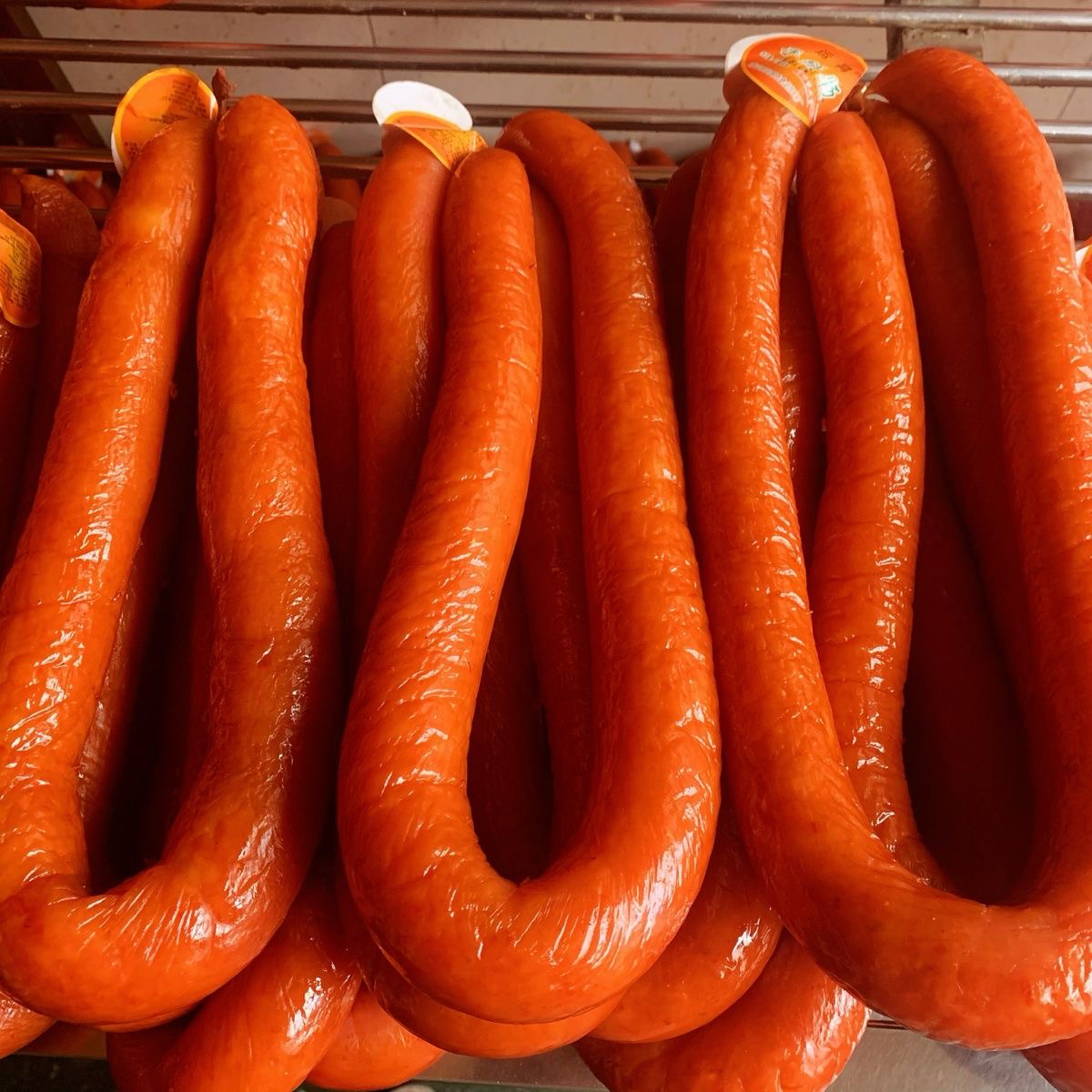 河北肃宁特产窝北肉肠熏肠香油灌煮肠手掰肠烤肠脆皮肠