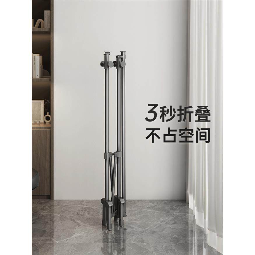 折叠晾衣架落地家用阳台卧室挂衣晒被子神器室外凉衣杆室内晒衣架