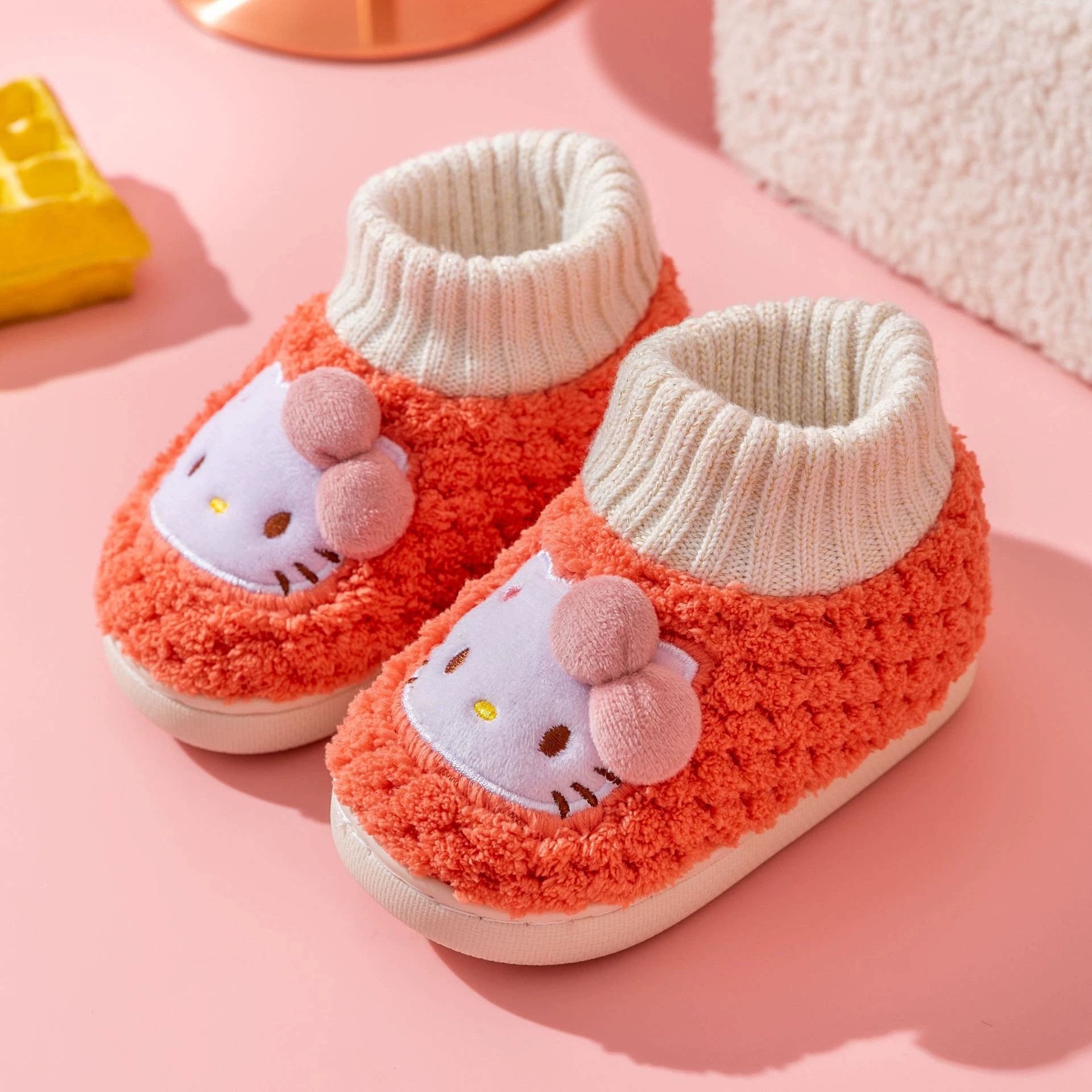 kitty猫儿童棉拖鞋全包新款