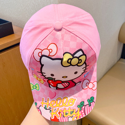 kt猫女孩防晒帽户外防晒可爱