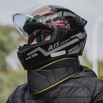 顺丰艾狮全盔男四季通用保暖