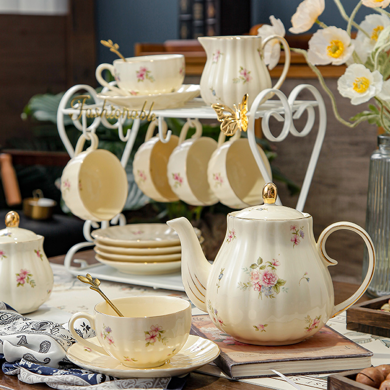 咖啡杯套装高档精致套装家用奢华茶杯复古下午茶茶具乔迁新婚送礼