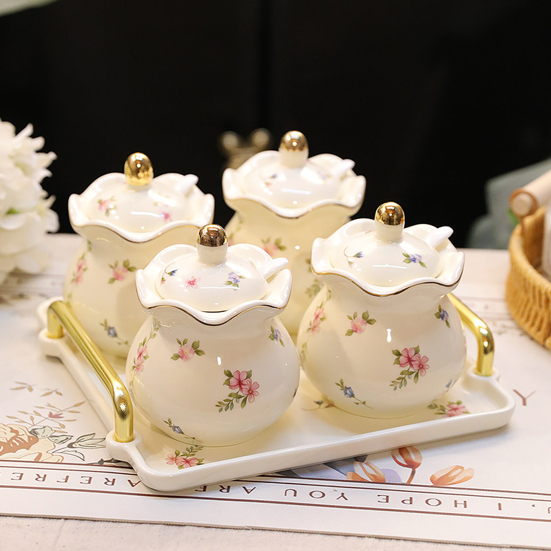 漫缈诗陶瓷调料罐干香料收纳盒调料套装组合新款厨房置物架醋小瓶,厨房/烹饪用具,调味瓶罐/调料研磨器,淘宝优惠券,粉丝福利购,淘宝优惠卷