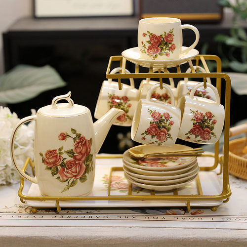 新款茶壶杯子套装轻奢陶瓷