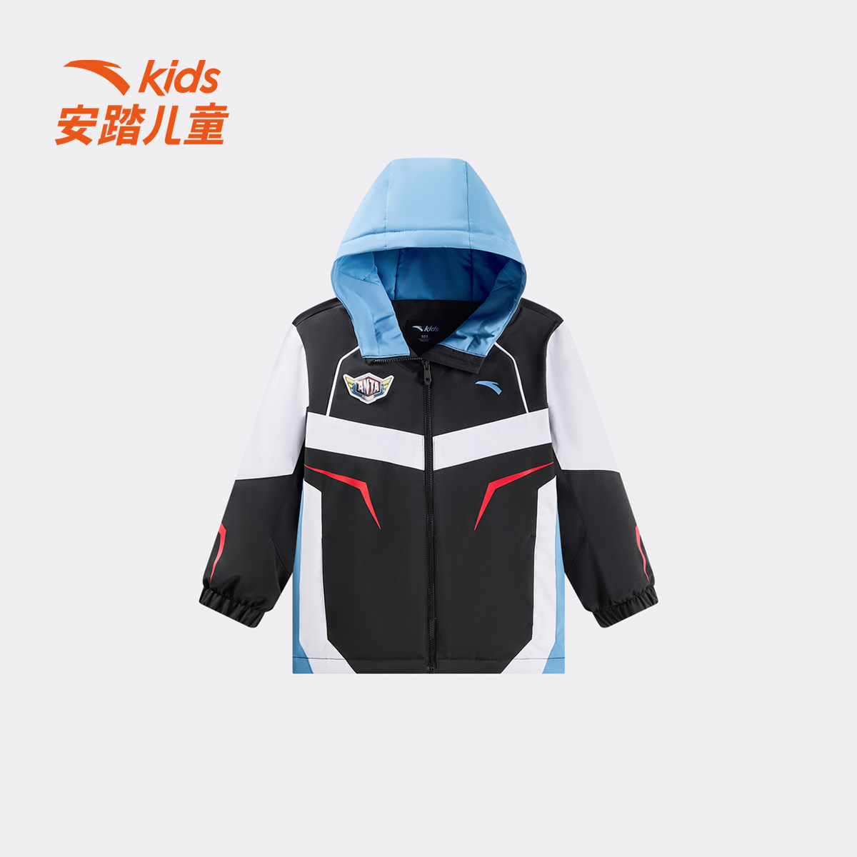 安踏儿童棉服棉外套奥特曼2026年季新款运动宽松加棉加厚男童童装