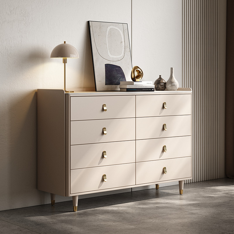 现代轻奢实木斗柜卧室床尾储物收纳柜子客厅五六八九抽屉置物橱柜