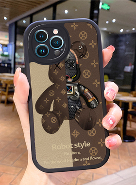 暴力熊小羊皮适用苹果13pro手机壳iphone12pr0新款13mini网红max爆款iphonemax萍果iphnoe小众14潮牌iponepro