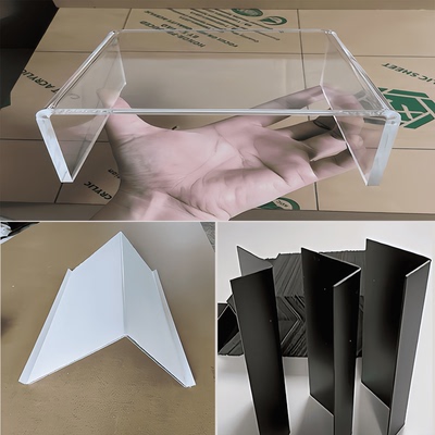 PVC/PET/PP/ABS塑料板折弯定制透明PC板L型U型防尘罩热弯成型加工