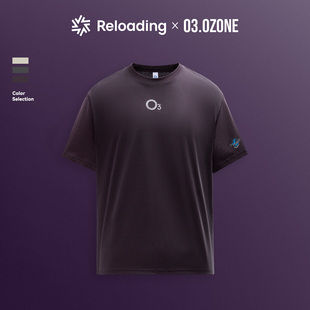 【紫标】重新加载 轻薄透气不压身舒适棉麻混纺环保印花圆领短袖T