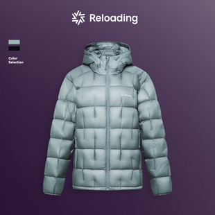 【新款现货】Reloading 90冰原白鸭绒户外轻量防风保暖连帽羽绒服