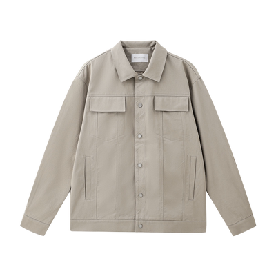 经典百搭分割压线口袋行政夹克