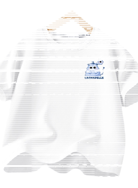 拉夏贝尔男童白色短袖T恤纯棉