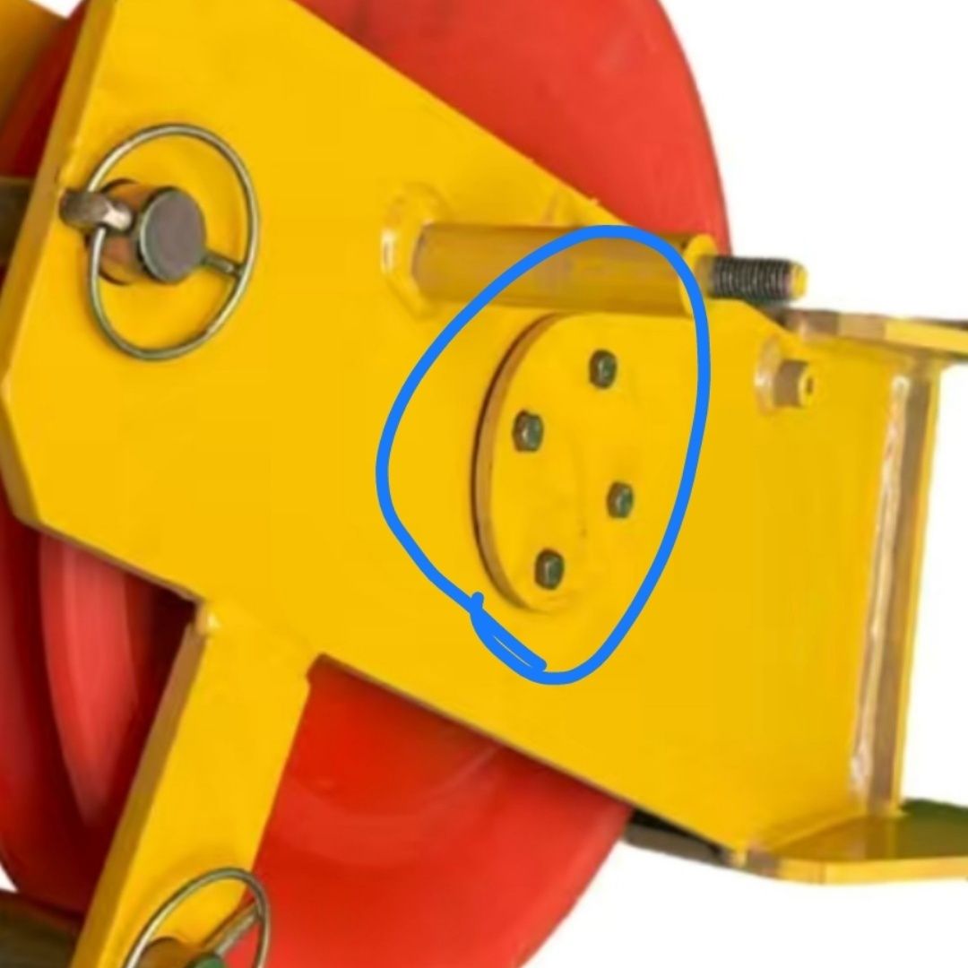 徐工吊车XCT20L5臂端单滑轮支架销轴挡板,4个螺丝孔XCT25K5C配件