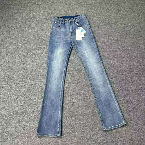 美式cleanfit重磅水洗黑弯刀牛仔