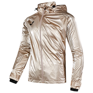 Joma25年西班牙皇家田径队领奖服男防风防泼水连帽梭织运动外套