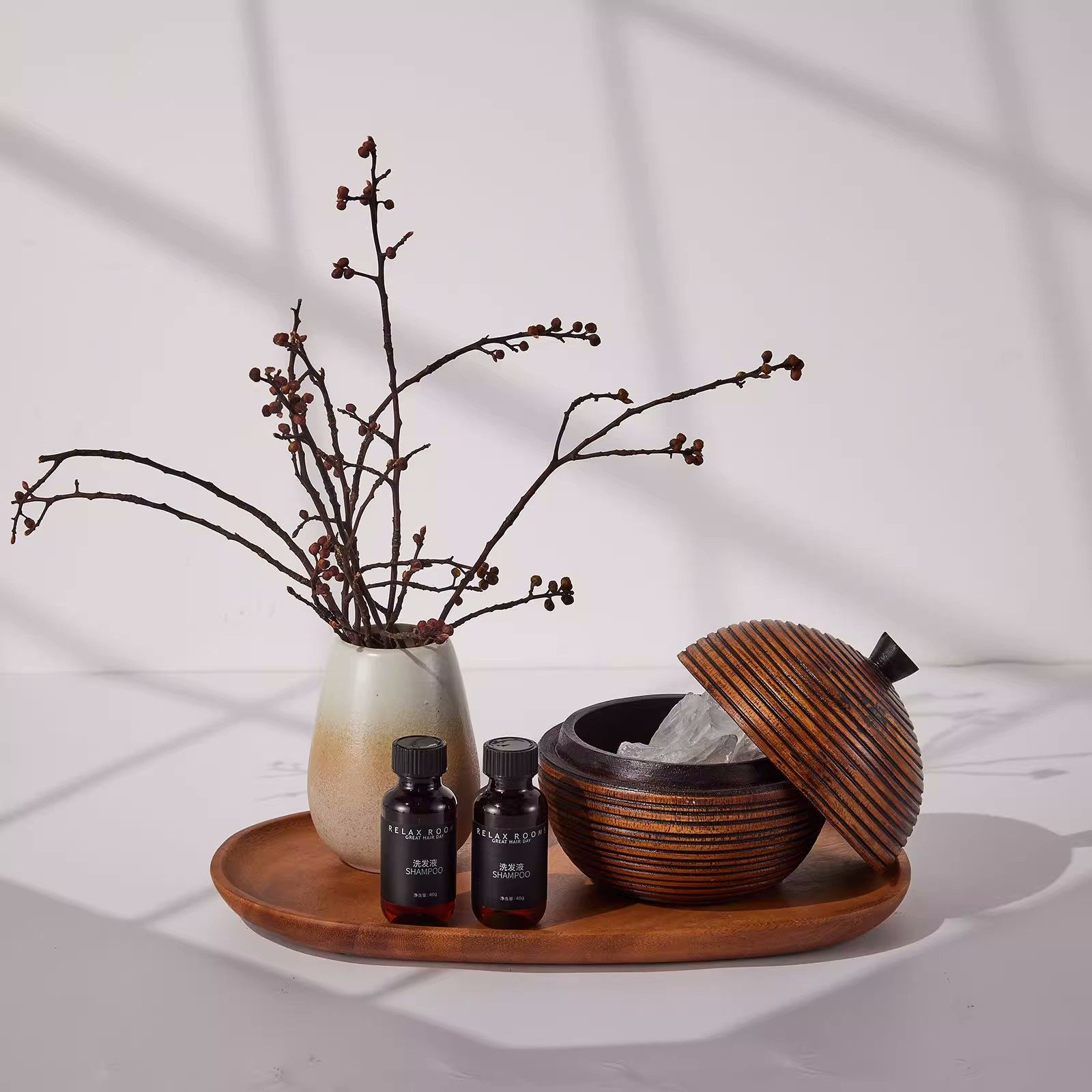 样板房卫浴摆件售楼处展厅卖场洗手间软装饰品静雅陶瓷花瓶道具,家居饰品,家饰软装搭配套装,淘宝优惠券,粉丝福利购,淘宝优惠卷