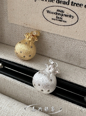 嘉兴银家s925纯银小众韩版设计福袋吊坠女国潮复古简约新中式项坠