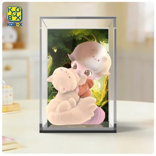 KGBOX适用于泡泡玛特DIMOO限定时光系列一体亚克力展示盒