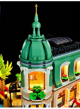 KGBOX乐高10297转角精品酒店展示盒LED灯具积木玩具灯饰灯光灯组