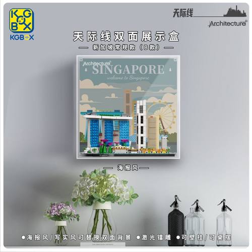 KGBOX21057天际线亚克力展示盒