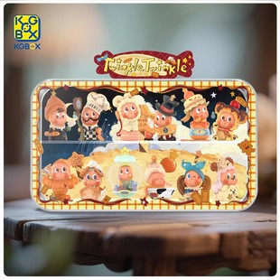 KGBOX适用于泡泡玛特星星人美味时刻曲面一体亚克力展示盒