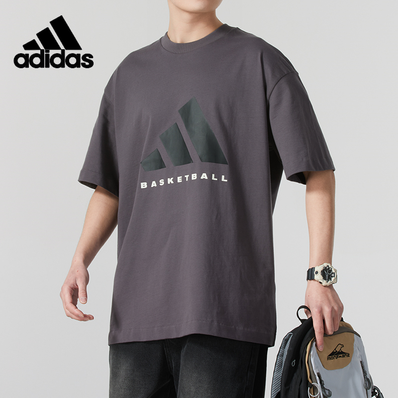 阿迪达斯男运动休闲宽松短袖T恤