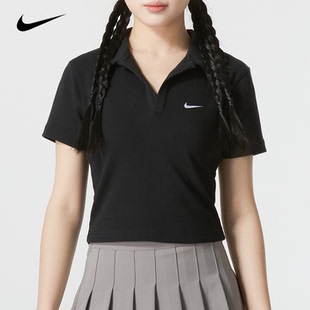 DV7885 Nike耐克女装 POLO衫 2025新款 010 运动休闲透气舒适翻领短袖