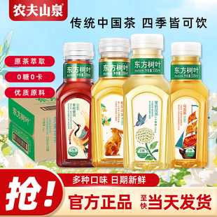 农夫山泉东方树叶335ml茉莉花茶桂花乌龙茶无糖茶饮料24瓶整箱