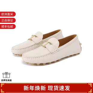 单鞋 Tod 皮鞋 乐福鞋 XXW52K0IZ10N6M S托德斯女士T形饰扣豆豆鞋