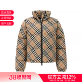 连帽拉链羽绒服外套 鹅绒隐藏式 81102491 女士短款 BURBERRY